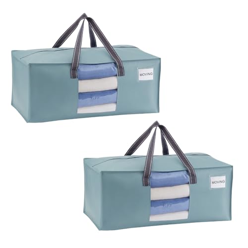 Heavy Duty Moving Bags (Light Blue Matte / 2 Pack)