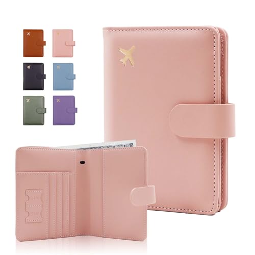 Premium Leather Passport Holder Covers Case (UP-PINK)