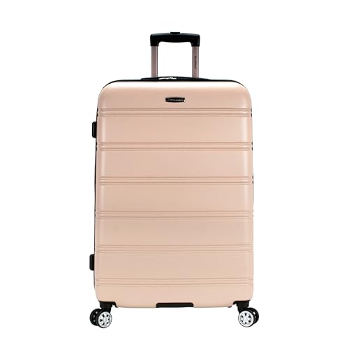 Melbourne Hardside Expandable Spinner Wheel Luggage (Champagne / Checked Large 28")