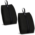 Shoe Bag for Travel (Black-hei / 16.5 × 9.8 Inches | 2-Pack)