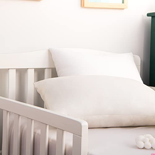 Toddler Pillows with Pillowcases Set (Navy Blue (Microfiber) / 13x18 Inch (Pack of 2))