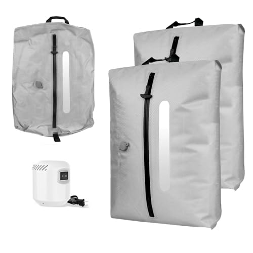 Vacuum Travel Bags with Pump (Grey / 2PC+Pump)