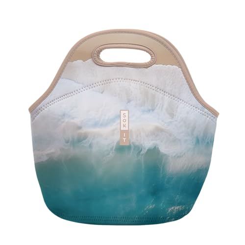 LunchTote Zippered Bag Insulated Neoprene Caddy (Ay, Bay Bay! / Large 4.5 Quart Lunch Tote)