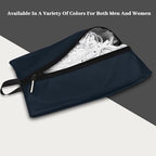 Shoe Bags for Travel (Navy Blue-lan / 16.5 × 9.8 Inches | 2-Pack)