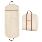 Organic Cotton Garment Bags for Travel Luxury Suit Bag 48 in (Beige)