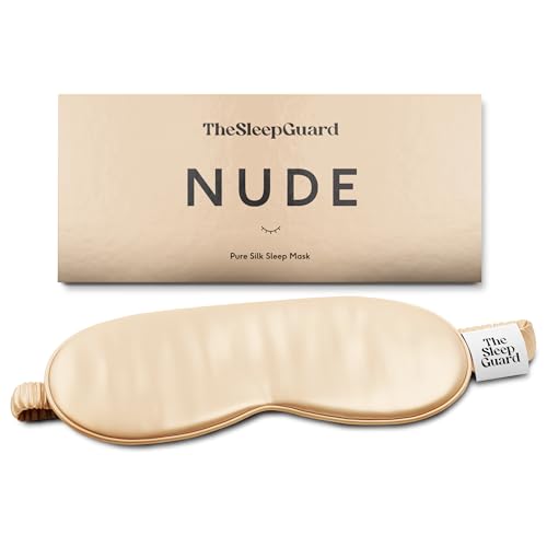 Pure Silk Sleep Mask [100% 6A Mulberry Silk (Nude Beige)