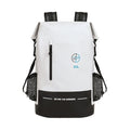 Waterproof Dry Bag 30L Boating Backpack for Travel Hiking Camping Bags for Kayaking Hiking Waterproof Bags Swimming Floating Submersible Dry Bag Grey&White (30L / White)