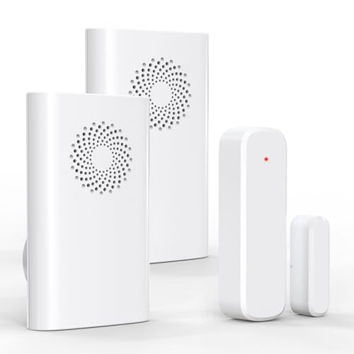 Wireless Door Chime (2 Receivers + 1 Sensor)