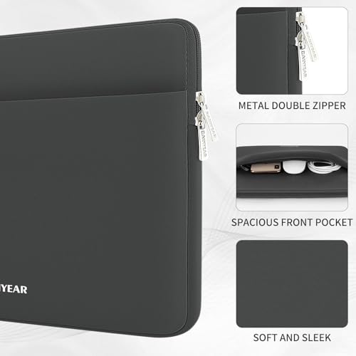 RAINYEAR Laptop Sleeve Case 13.3 Inch (13.3-14 inch / Gray)