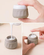 Travel Bottles for Toiletries 8 Pack (3 Ounce bottle 1 Ounce jar / Brown)