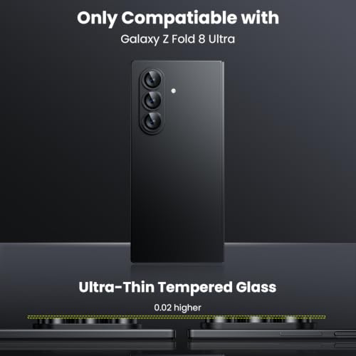 for Z Fold 8 Ultra Camera Lens Protector Case Cover (Black / Galaxy Z Fold 8 Ultra)