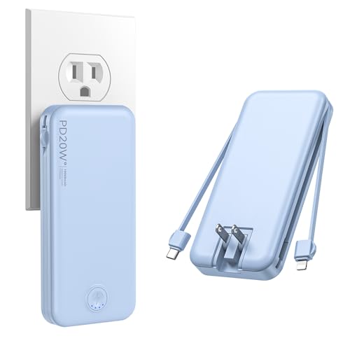 Portable Charger 10000mAh Fast Charging w (Cerulean)