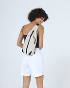Medium Crossbody Sling Backpack Anti Theft Backpack for Traveling Chest Shoulder Bag (White(medium))