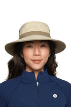 Wide Brim Golf Hat (XX-Large / Tan/Khaki)