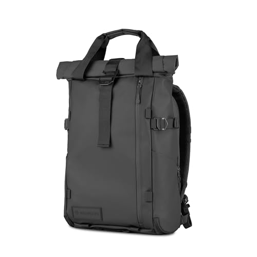 PRVKE Rolltop 31L V4 Camera Backpack (31L (Bag Only) / Rolltop / Black)