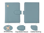 Rfid Passport Holder for Travel women (Blue1Blue2)