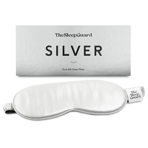 Pure Silk Sleep Mask [100% 6A Mulberry Silk (Silver Grey)
