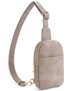 Crossbody Bags for Women Leather Cross Body Sling Bag for Woman Travel Cloud Grey (1-cloud Grey)
