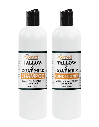 Beef Tallow & Goat Milk Shampoo and Conditioner Set (Shampoo & Conditioner 8 Oz)