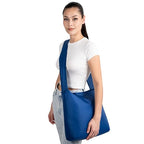 Sling 19L Foldable Packable Crossbody Grocery Bag for Men & Women (Navy)