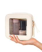 Travel Clear Makeup Bag Set (Mini Beige)