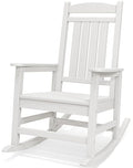 HDPE Oversized Rocking Chair Outdoor (White / 1 Pack)