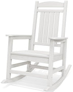 HDPE Oversized Rocking Chair Outdoor (White / 1 Pack)