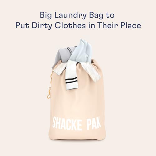5 Set Packing Cubes for Travel with Laundry Bag (5 Set - Cream / Set of 5)
