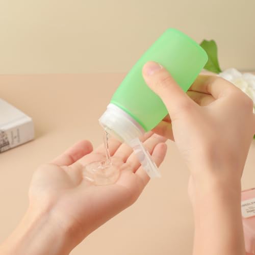 21 Pack Leak Proof Silicone Travel Bottles Set (Multi-color)