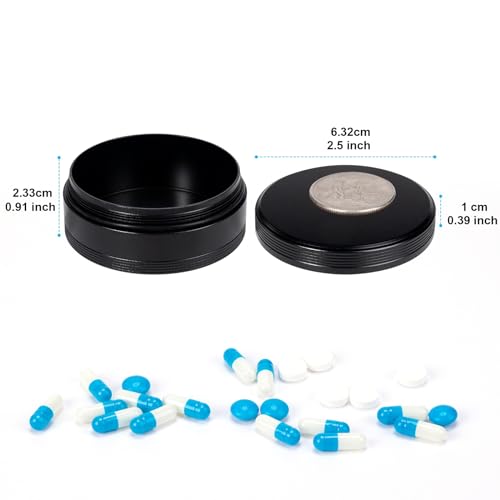 Metal Pill Box for Purse (Large)