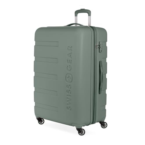 Signature Hardside Expandable Checked Large Spinner Luggage (Checked-Large 27-Inch / Olive)