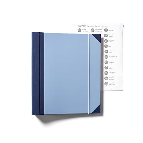 Edición Actualizada 2025 El Folio® Organizador de Documentos en Español (Blue / Document Organizer (Spanish Version))