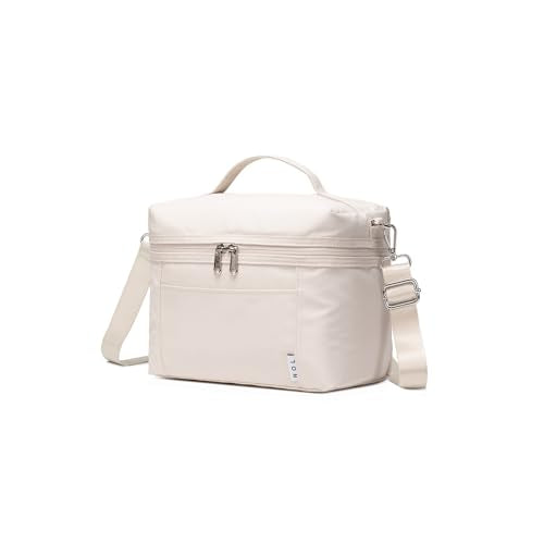 NOL 4L Insulated Lunch Bags for Women Cooler Bag Lightweight Nylon Waterproof Lunch Box For Work (Cream / Small (4 Liters))