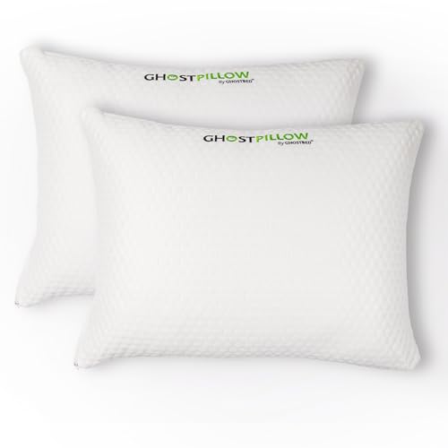 Shredded Memory Foam Pillow with Adjustable Gel and Cooling Breathable Cover (King)