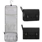 Travel Hanging Toiletry Bag for Men Women Travel Kit Shaving Bag (01 Black / Large)