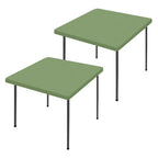 2 Pack Square Spandex Fitted Table Cloth (Sage Green / 24" x 24" (Square))