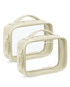 Puffy Clear Toiletry Bag (Warm Beige)