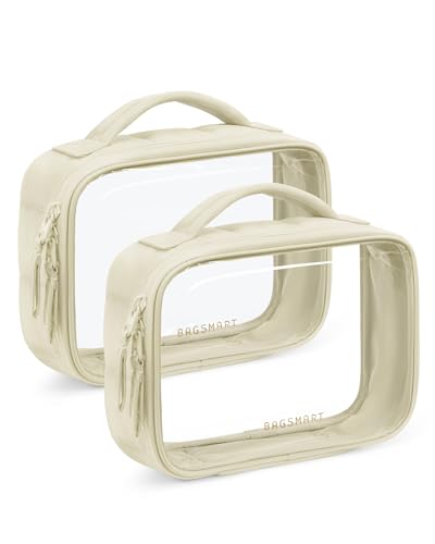 Puffy Clear Toiletry Bag (Warm Beige)