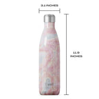Stainless Steel Water Bottle (Geode Rose / 25.4 Ounces)