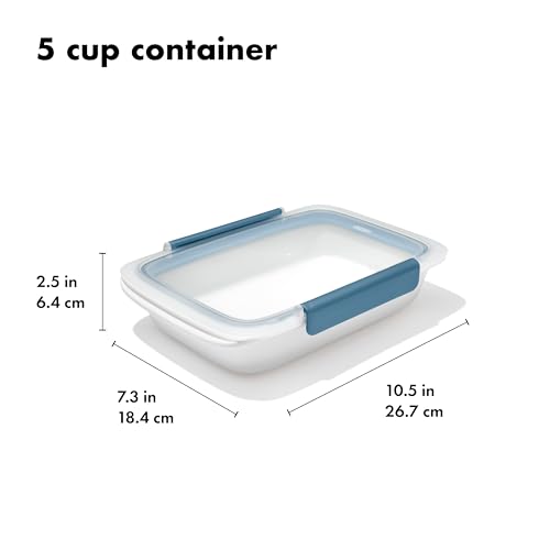 Good Grips Prep & Go Food Storage Container (5 Cup Container / Ocean Blue)