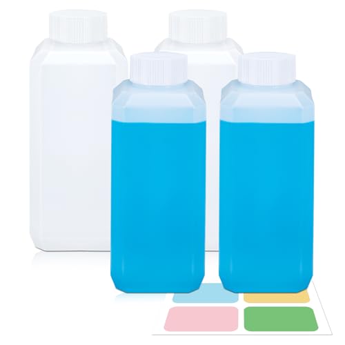 8oz Leak Proof Plastic Bottles with Caps (Translucent / 8oz)