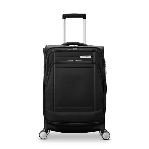 UpLIFT Lightweight Large Checked Softside 3 (3-Piece Set (CO/MD/LG) / Black)