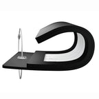 2 Pack Initial Luggage Tags for Suitcases Airplane Travel Essentials (Large F / Black)