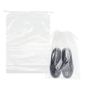 100 Pack 10x14 inch Transparent Shoe Bags for Travel (10x14 inch)