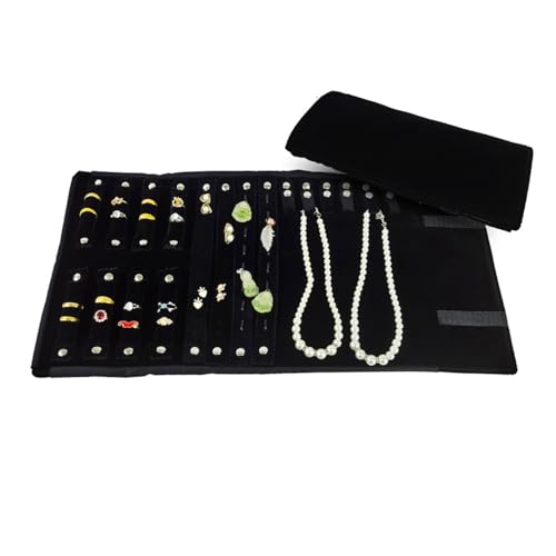 Travel Jewelry Case (Black (4+2+2+6))