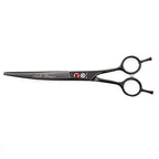 7" Dog Grooming Scissors Set with Rhinestone Accent (Bright Black)