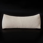 Buckwheat Neck Support Pillow Cervical Neck Cylinder Bolster Pillow (6*15 inch / Beige)