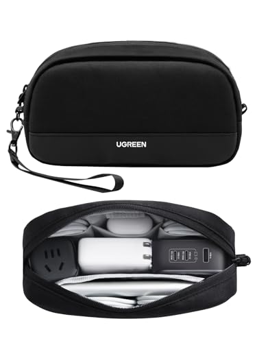 Electronics Organizer Travel Case Bag Multifunctional Organizer Carrying Case for Cables (Small)