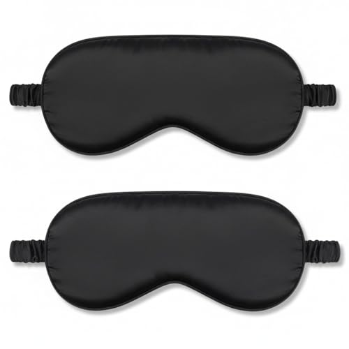 2Pack Silk Sleep Mask (Black)