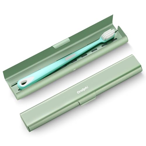 Aluminum Toothbrush Travel Case (Green / 1 Pack (Standard))